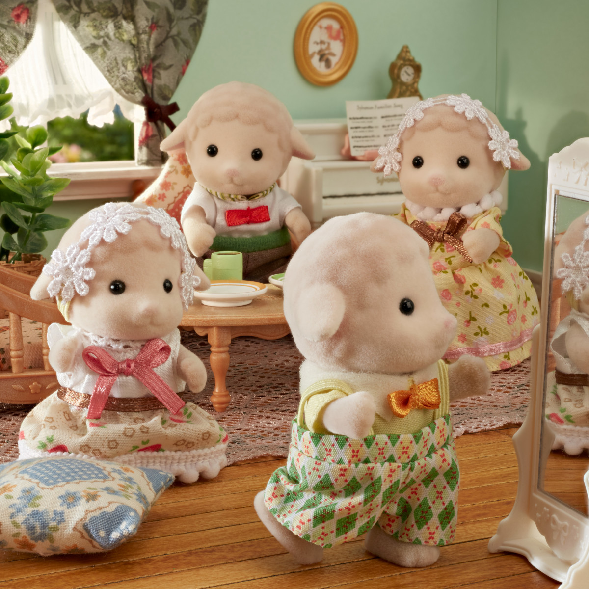 Calico critters lamb family sales