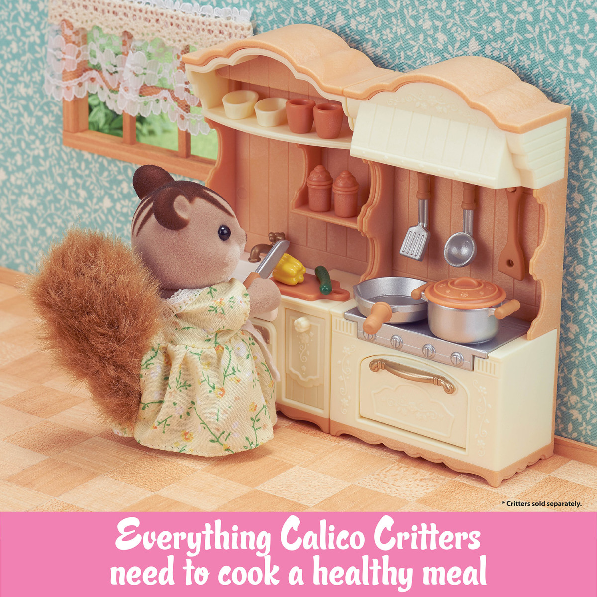 Calico Critters DELUXE KITCHEN SET CC2267 Sylvanian Families International  Playthings Calico Critters