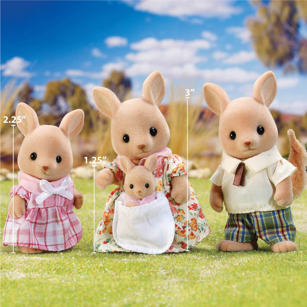 Calico Critters Hopper Kangaroo Family