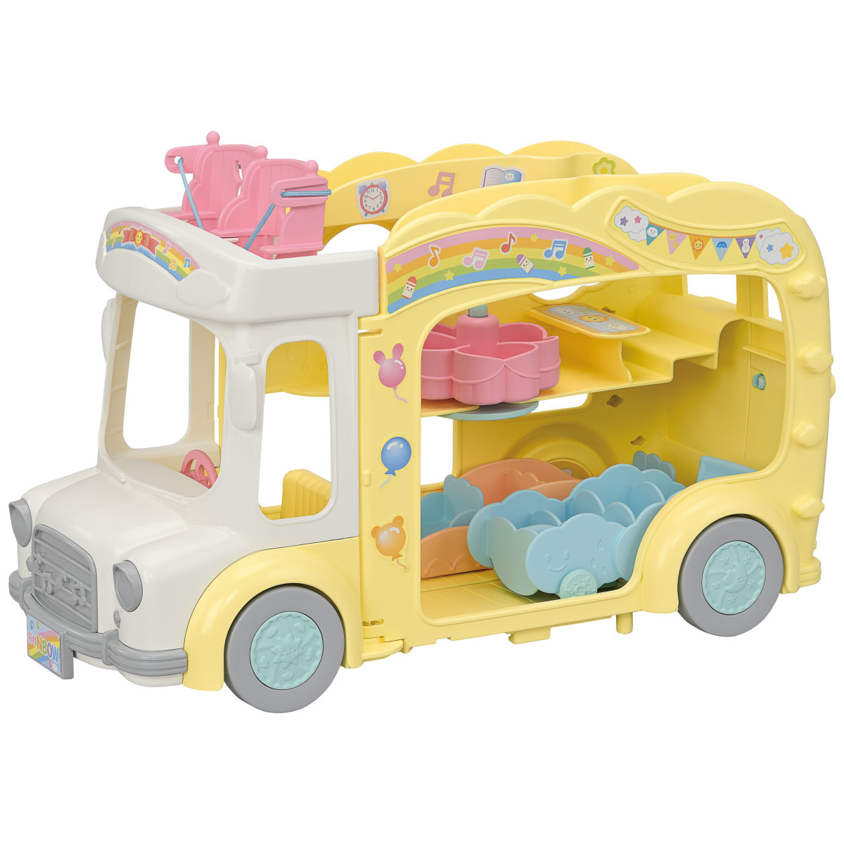 Rainbow Fun Nursery Bus, , large image 0