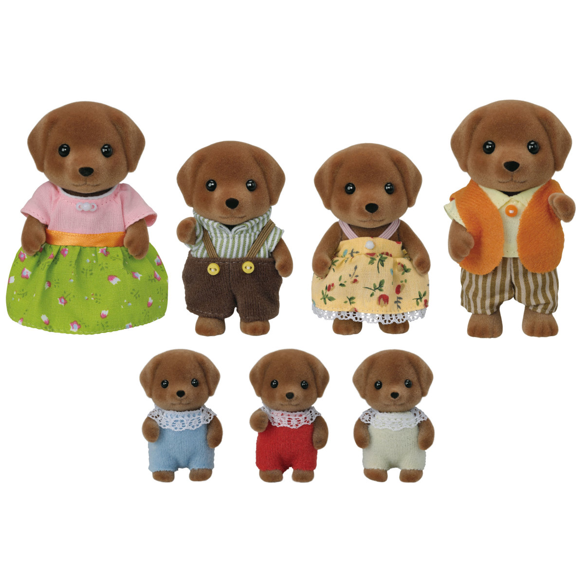 Chocolate Labrador Family, , large image 0