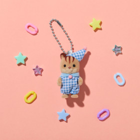 Bedtime Walnut Squirrel Baby Key Chain, , small image number 1