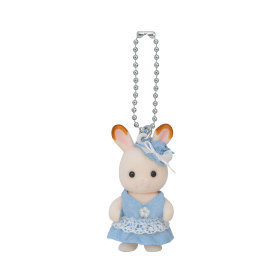 Bluebell Chocolate Rabbit Baby Key Chain, , small image number 0