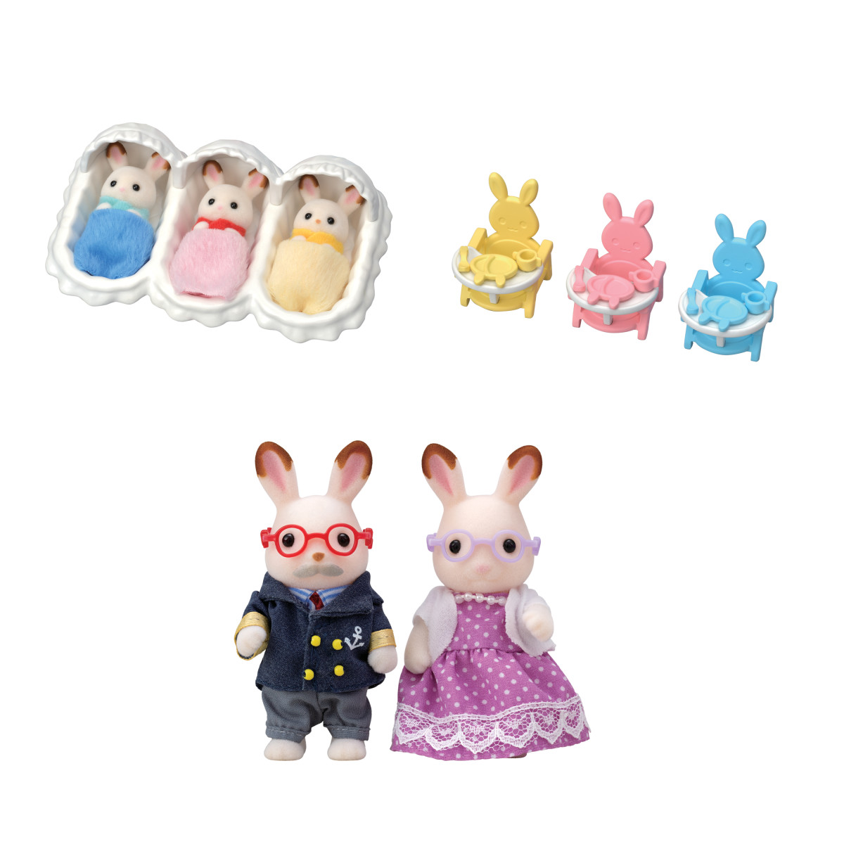 Chocolate Rabbit Grandparents Babysitting Set, , large image 0