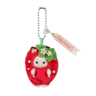 Calico Critters Key Chain -Sweet Strawberry-