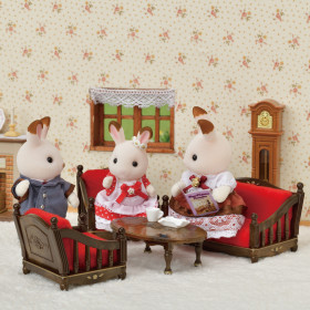 Classic Brown Sofa Set, , small image number 1