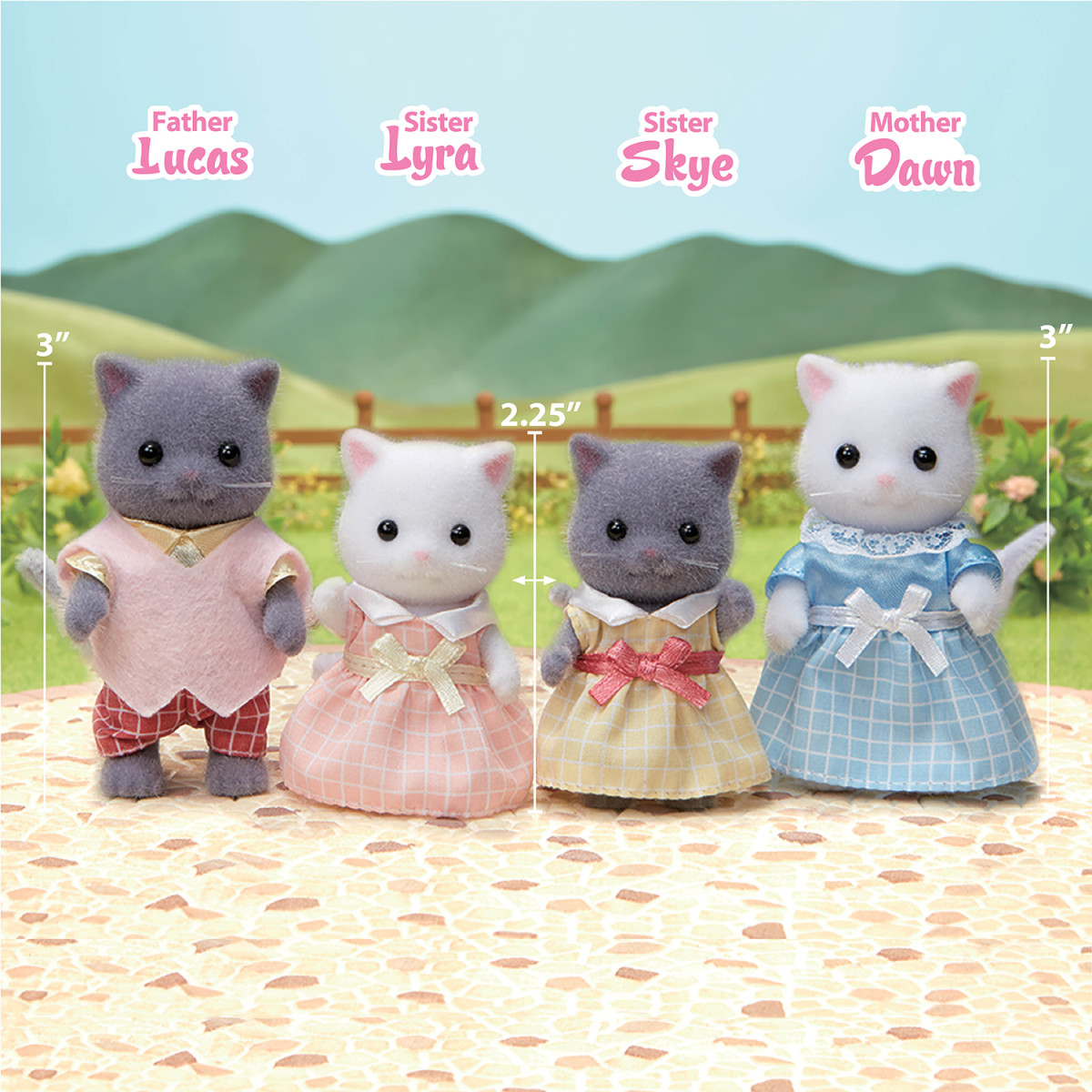 Persian Cat Family Calico Critter Online Shop