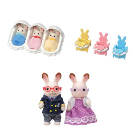Chocolate Rabbit Grandparents Babysitting Set, , small image number 0