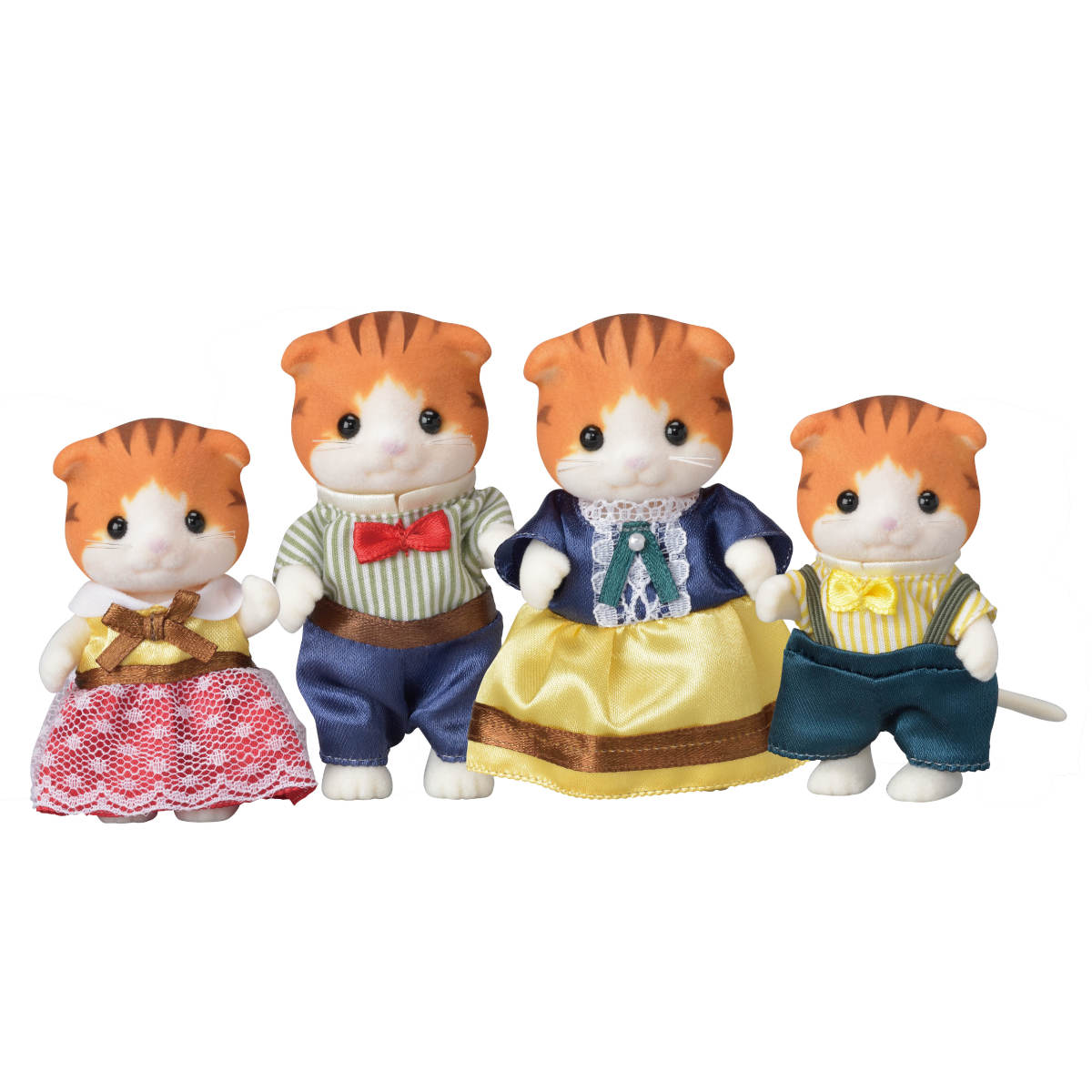 Calico Critters Maple Cat family