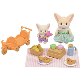 Sunny Picnic Set -Fennec Fox Sister & Baby -, , small image number 0