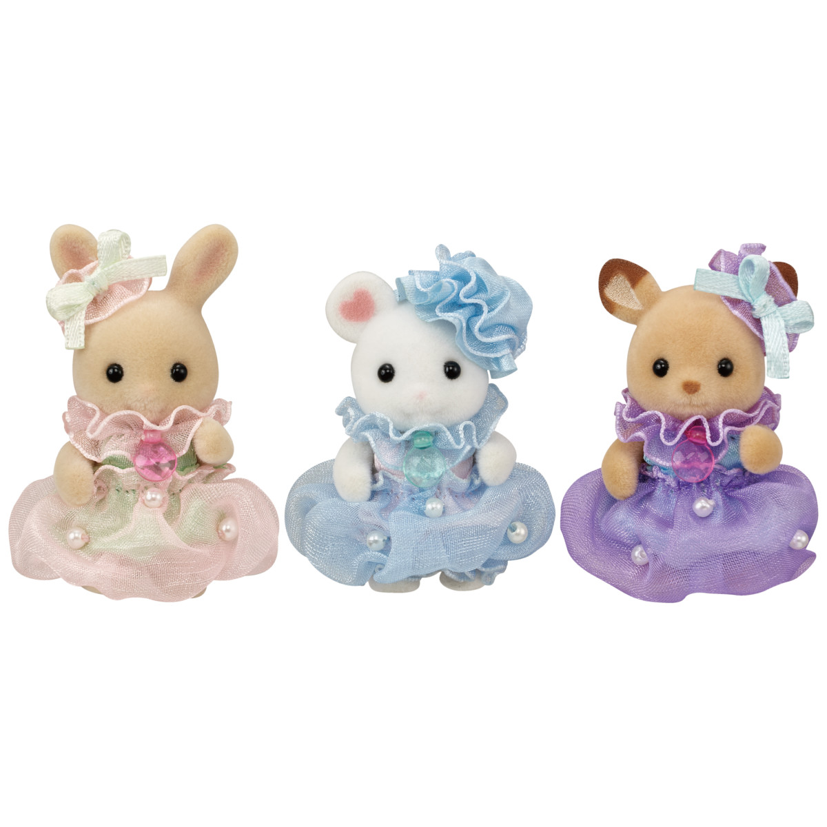 Baby Trio Dazzling Jellyfish Dresses, , large image 0