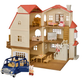 Red Roof Grand Mansion Gift Set - Calico Critter Online Shop