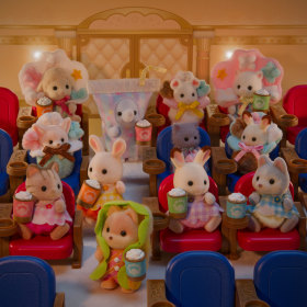 Baby Movie Theater -Marguerite Rabbit & Striped Cat-, , small image number 2