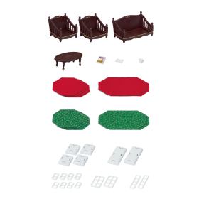 Classic Brown Sofa Set, , small image number 1