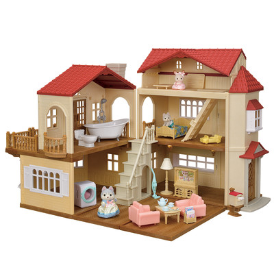 Red Roof Country Home Gift Set-Secret Attic Playroom-