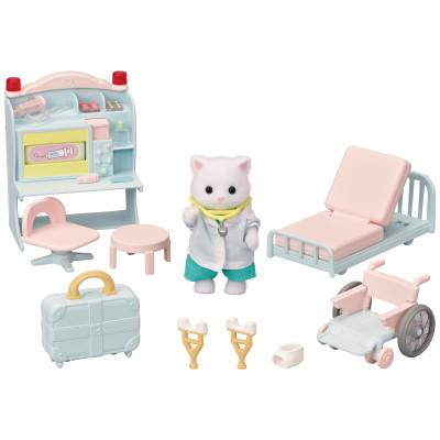 Calico Critters Kitchen Island - Toy Dollhouse Furniture and Accesories Set  - Enhance Your Dollhouse with a Functional and Interactive Cooking Center