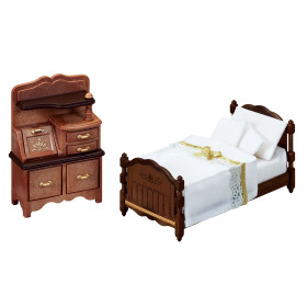 Classic Brown Bed Chest Set, , small image number 0