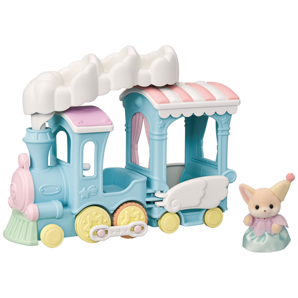 Floating Cloud Rainbow Train, , large image 0