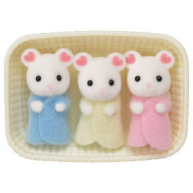 Marshmallow Mouse Triplets, , small image number 0