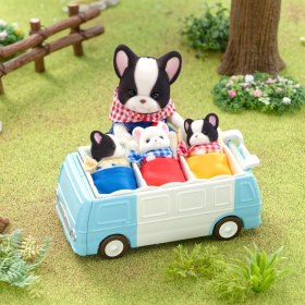 French Bulldog Triplets Camping Style Stroller, , small image number 7