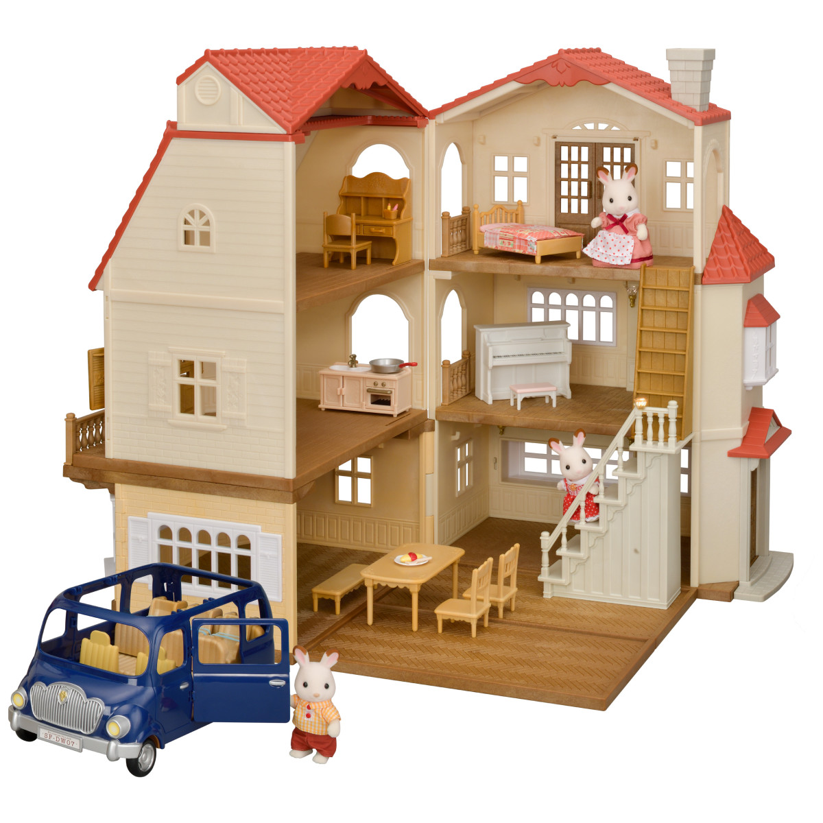 Red Roof Grand Mansion Gift Set Calico Critter Online Shop
