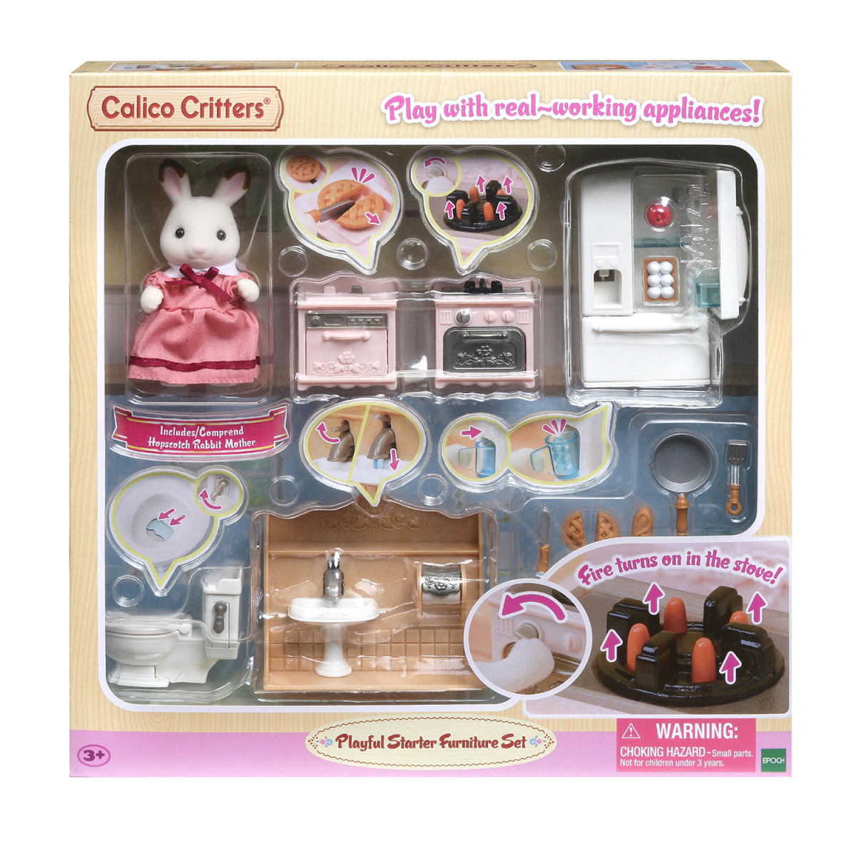 Epoch Calico Critters Country Bathroom Set, 3+