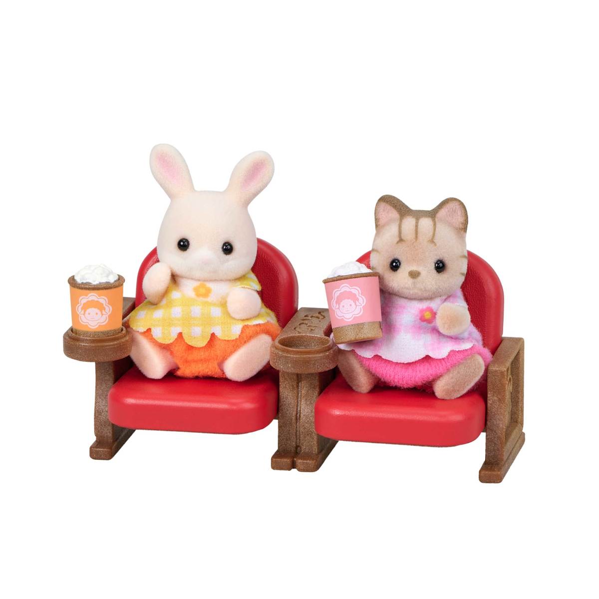 Baby Movie Theater -Marguerite Rabbit & Striped Cat-, , large image 0